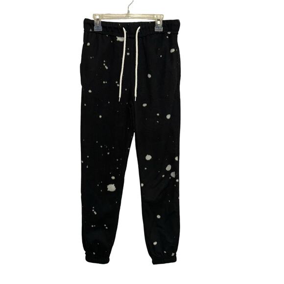 No Boundaries Black & White Splattered Joggers - Picture 1 of 3